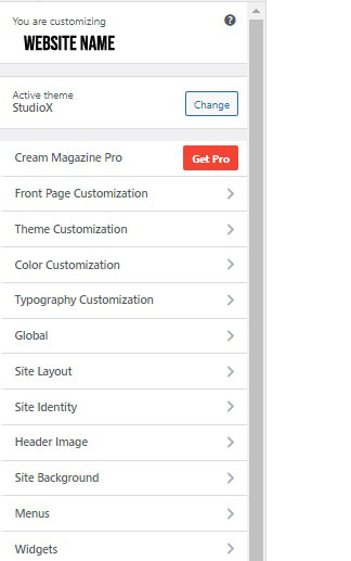customize your website