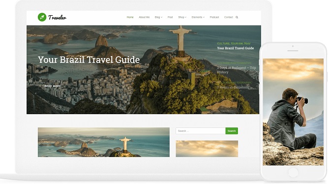 The Traveler WordPress Theme